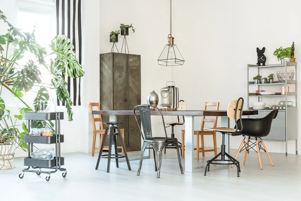 chaise industriel maison